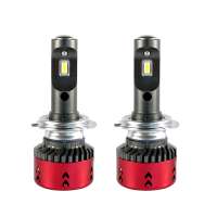 Mini size 9600lm h7 car led headlight bulb canbus led d2s